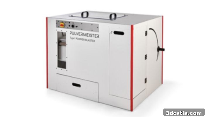 Transforming 3D Prints: Essential Post-Processing Methods 3 PULVERMEISTER Typ 4 powder cleaning machine