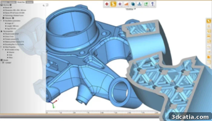 New module of 4D_Additive software for generating lattice structures