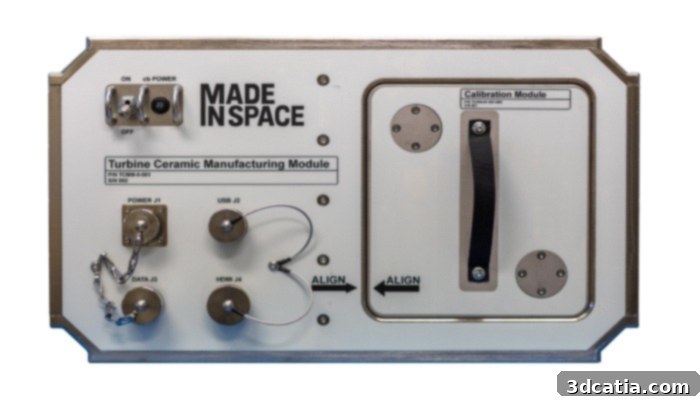 The Ceramic Manufacturing Module (CMM) in space