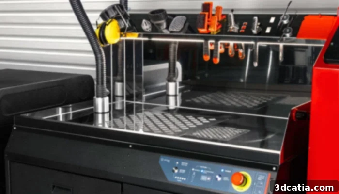Sinterit Launches Power Handling Station - close up on its features for powder management and post-processing in SLS 3D printing.