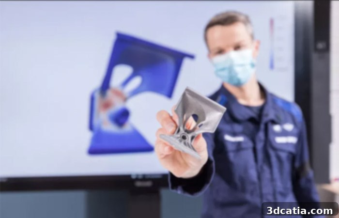 The BMW Group uses generative design and topology optimization methods for Rolls-Royce Ghost components, enabling lighter and more efficient parts.