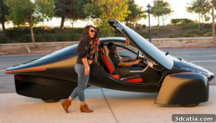 Aptera vehicle charging using solar power