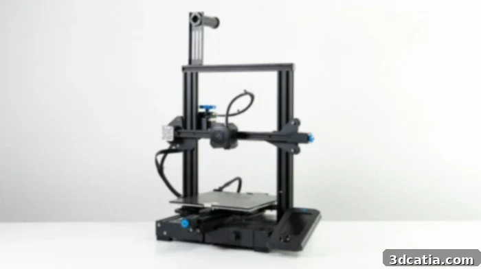 The Ender 3 V2 is an upgraded version of Creality's popular Ender 3 model, released in 2020, featuring significant improvements for a better printing experience.