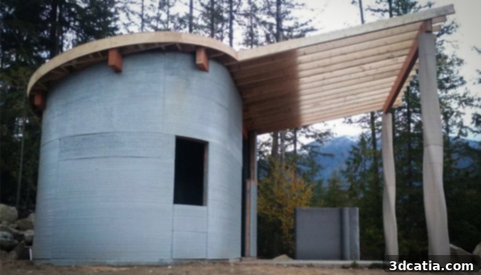 TAM 3D printed house