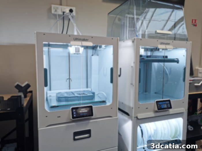 Ultimaker S5 Pro Bundle setup with Air Manager and Material Station