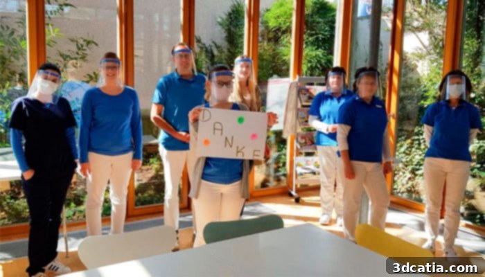 IGO3D teams made printed PPE for medical personnel