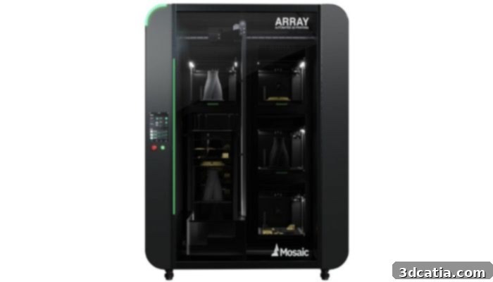 Mosaic Manufacturing Array automated print farm