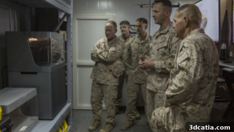 US marines 3D printing