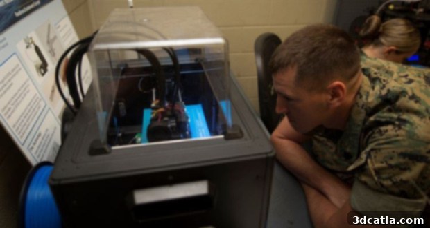 US marines 3D printing