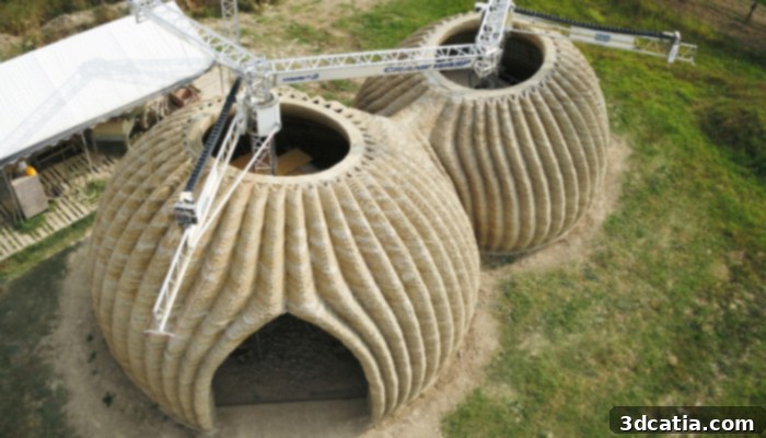 TECLA 3D Printed House side view