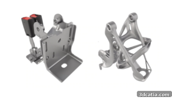 General Motors seat bracket consolidation with AM
