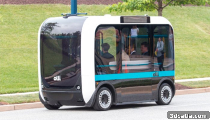 The 3D printed autonomous minibus Olli