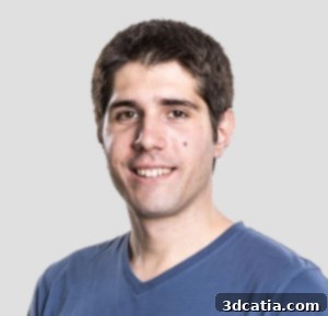 Portrait of Oliver Tolar, co-creator of the 6-axis 3D printer