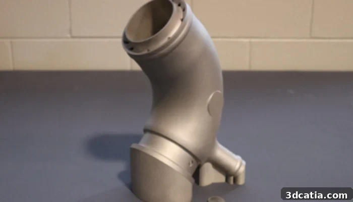 A piece made with Elementum 3D’s nickel superalloy