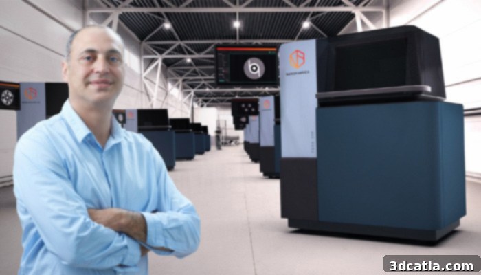Avi Cohen with Nanofabrica’s TERA 250, a leading micro 3D printing solution.