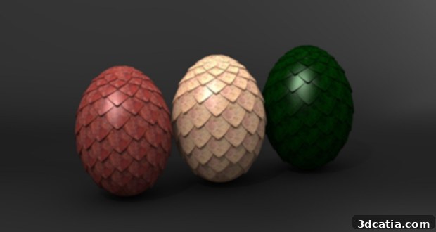 Game of Thrones 3D printed Dragon Eggs