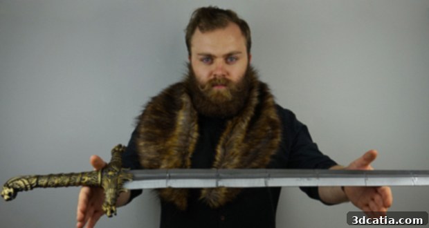 Game of Thrones 3D printed Oathkeeper sword
