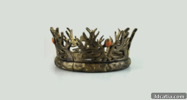 Game of Thrones 3D printed King Joffrey's Crown