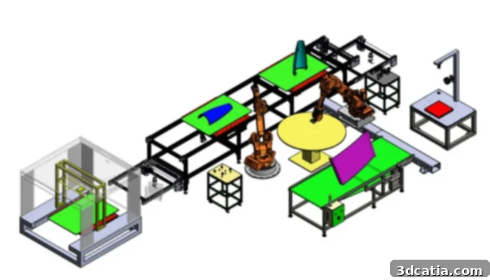  The production line imagined by the consortium (photo credits: NOVUM)