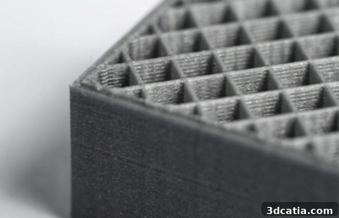 Example of an FDM 3D printed part by 3D Hubs