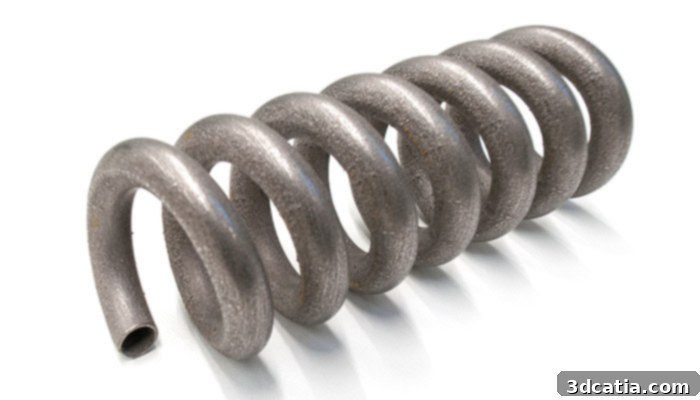 A complex 3D printed part manufactured using Exmet's amorphous metal technology, showcasing intricate details and advanced capabilities.