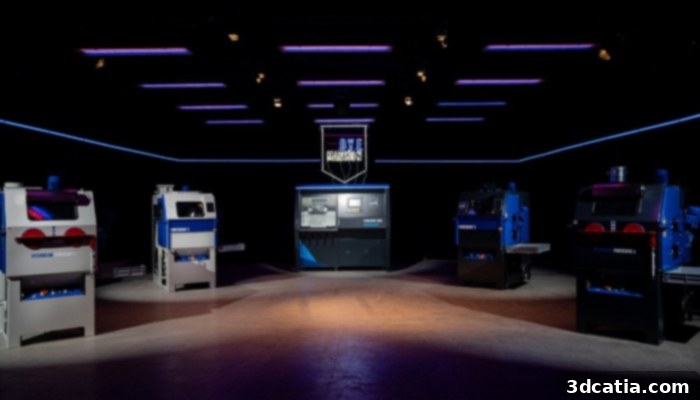 DyeMansion's headquarters in Munich hosting a live demonstration of new products.