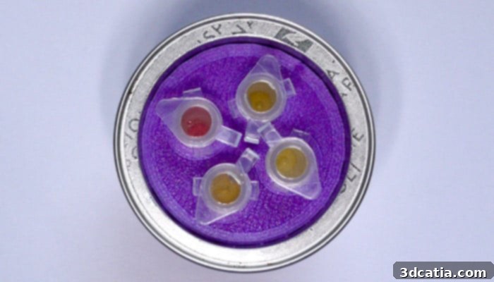 CoroNaspresso COVID-19 test showing positive yellow results