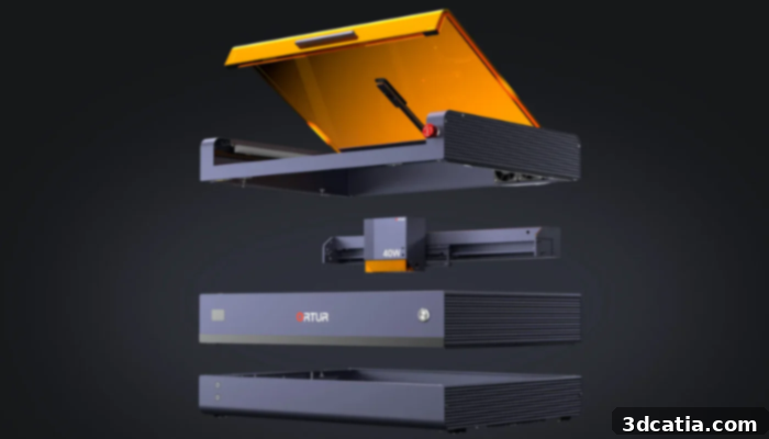 Ortur H20 Laser Engraver in action