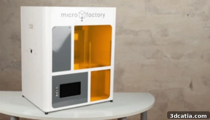 Micro Factory MSLA 3D Printer with integrated wash and cure