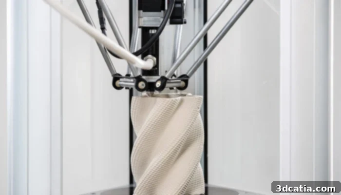 A ceramic 3D print created with Grasshopper parametric design