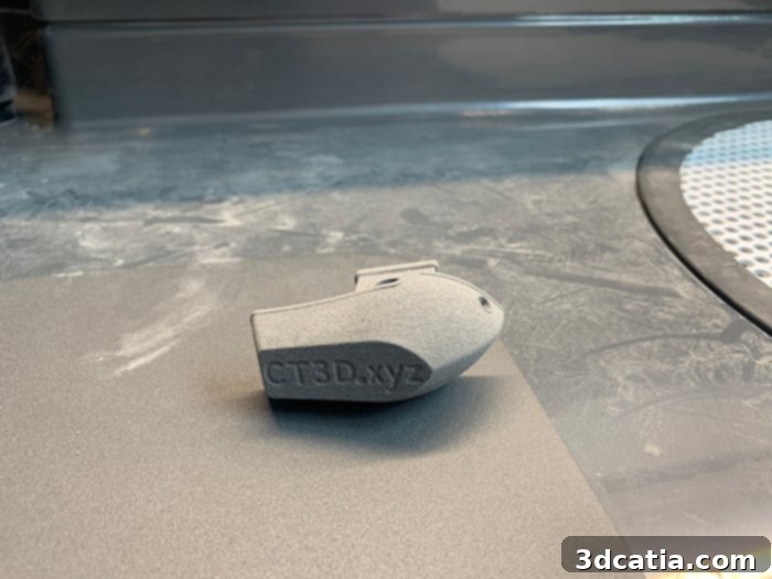 Formlabs Fuse 1 3DBenchy text detail, clear and layer-free