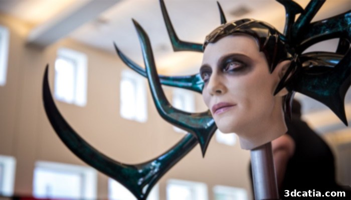 Hela's 3D Printed Headpiece from Thor: Ragnarok