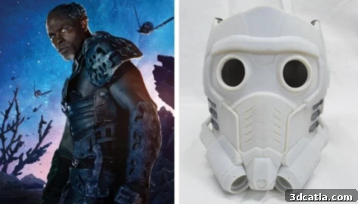 3D printing is often used in the movie industry for prop and costume creation.