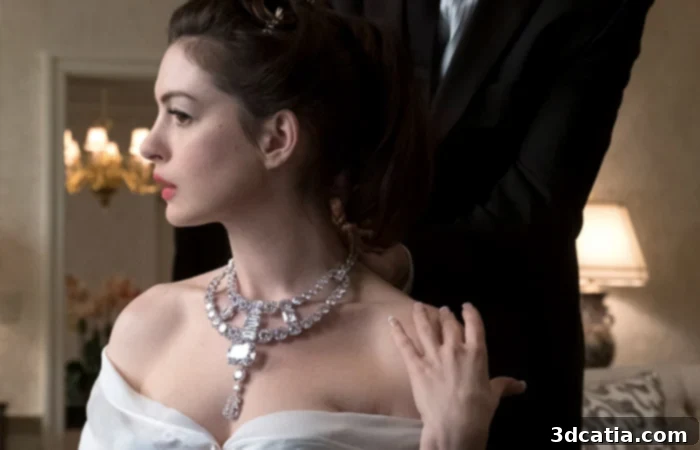 3D printed diamond necklace replica in Ocean's 8
