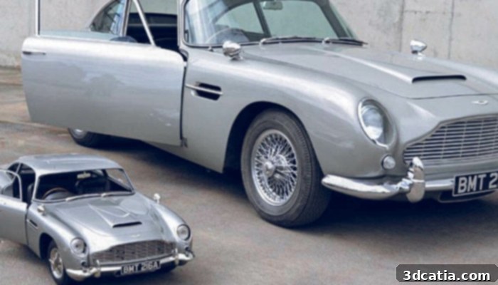 3D printing in the movie industry for props like the Aston Martin DB5
