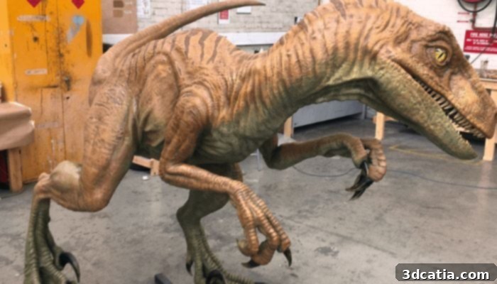 3D printed dinosaur for Jurassic World