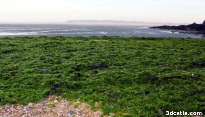 Green algae on the Breton coasts
