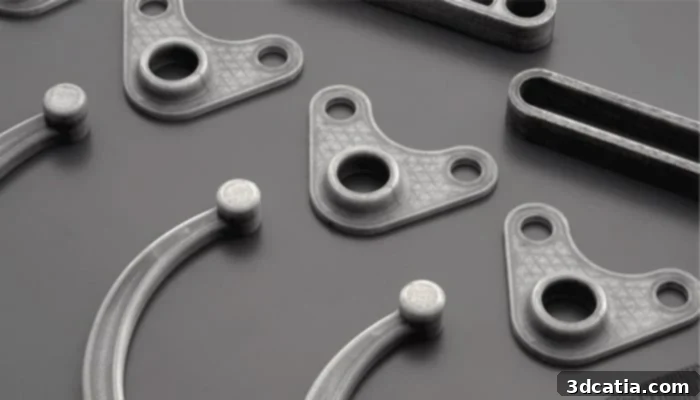 A 3D printed part showcasing the intricate structure and finish achievable with carbon fiber composite materials.