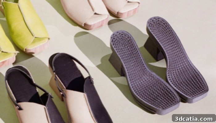 HILOS 3D printed heeled shoe
