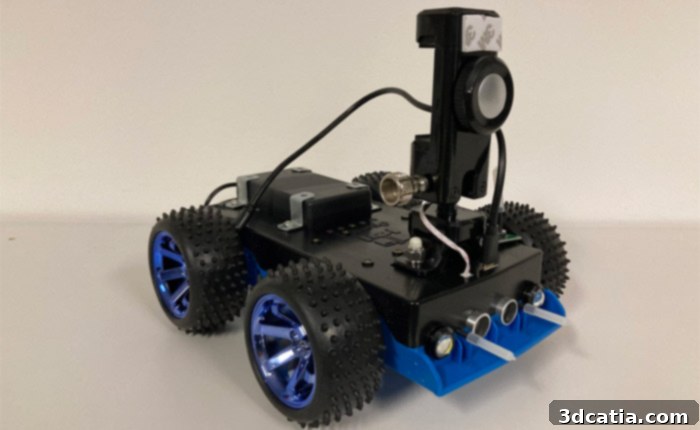 OpenBot, a 3D printed robot controlled by a smartphone