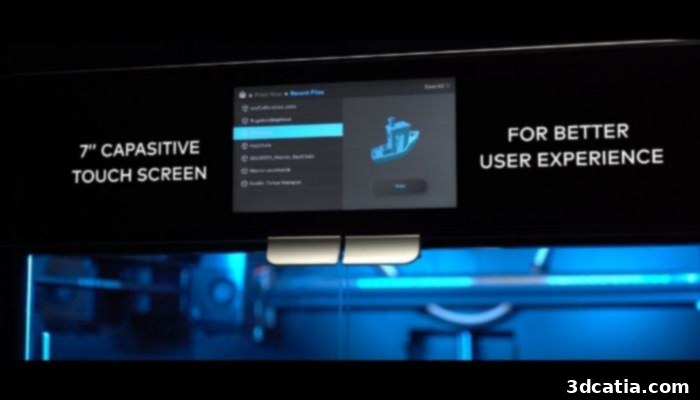 Zaxe Z3 3D Printer with 7-inch touchscreen