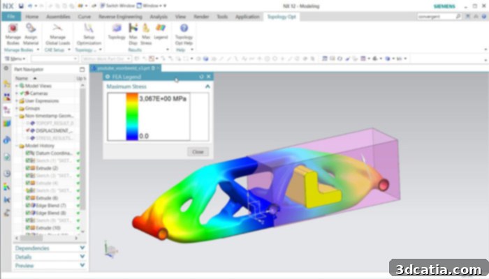 Mastering 3D Printing with Topology Optimization Software 5 Siemens NX Topology Optimization workflow example