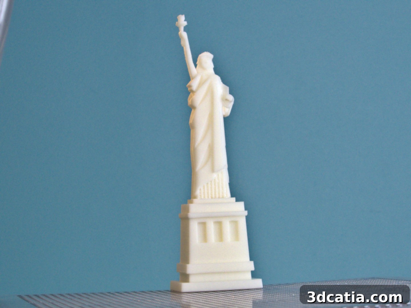 Statue of Liberty printed with ABS and SR-30 support on Method X CFE