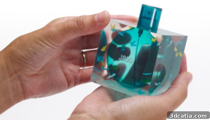 Material Jetting offers the ability to create transparent parts with intricate details and smooth finishes.