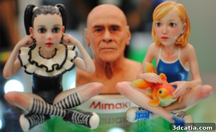Mimaki's range of Material Jetting machines, known for high-quality, full-color 3D printing capabilities.