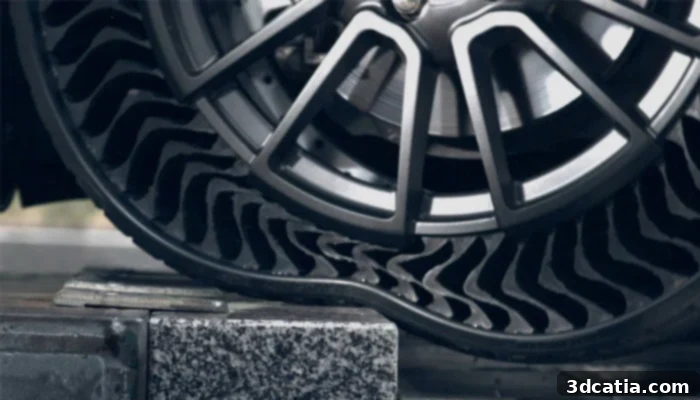 The punctureless, aireless tire from Michelin