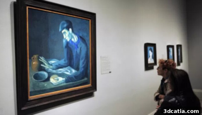 A painting from Picasso was uncovered from behind 