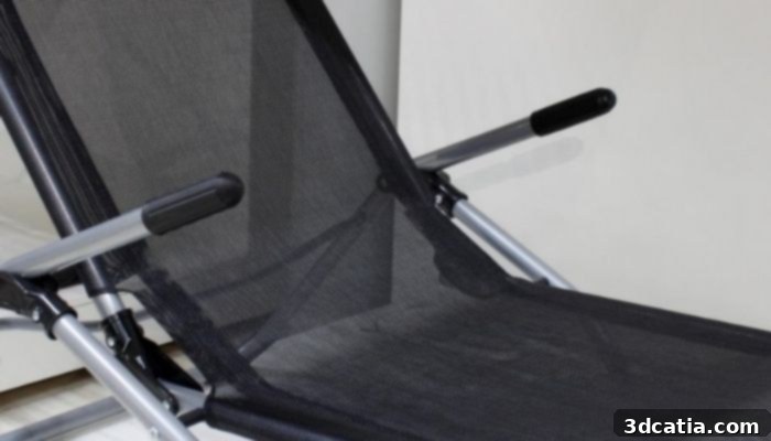 A new arm handle for outdoor furniture made of ASA can be 3D-printed if replacement is required, showcasing additive manufacturing's flexibility.