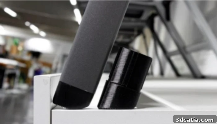 Foot cap 'Fofana' made with Ultrafuse® TPU 64D filament, demonstrating durable 3D printing for outdoor use.