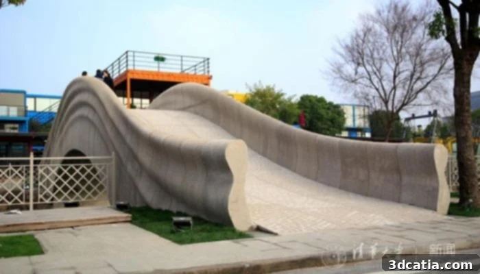 Shanghai's Longest 3D-Printed Concrete Bridge